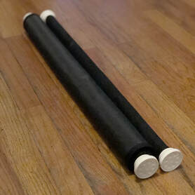 The PortaGlory glory hole rolls up into slim, easy to carry roll.